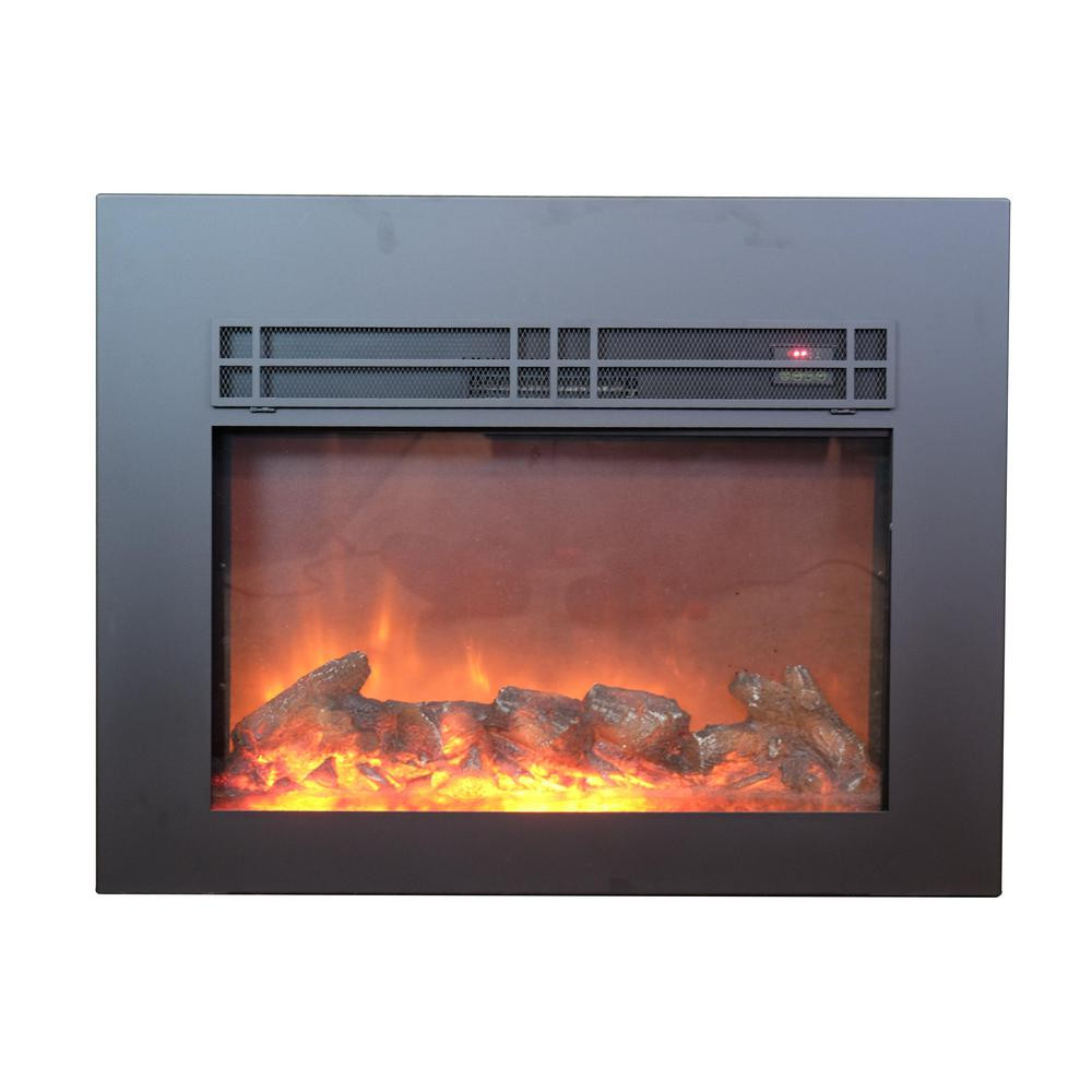 Decor Flame Electric Fireplace
 Y Decor True Flame 26 in Electric Fireplace Insert in