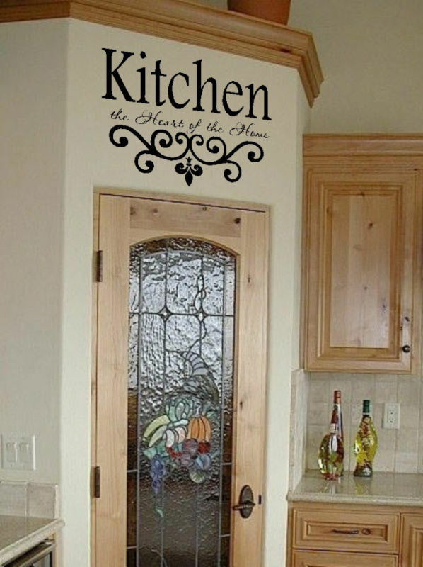 Decor For Kitchen Wall
 Kitchen Wall Quote Vinyl Decal Lettering Decor Sticky