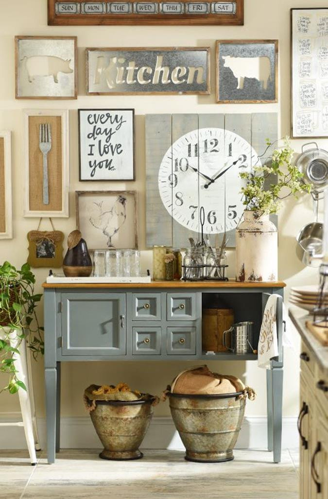 Decor For Kitchen Wall
 38 Stunning Rustic Kitchen Wall Decorating Ideas HomeCoach