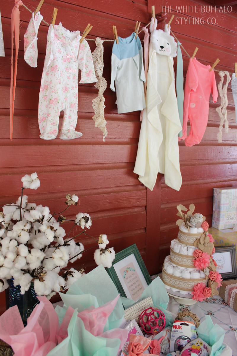 Decorating Ideas For Baby Shower Gift Table
 Vintage & Rustic Fall Baby Shower