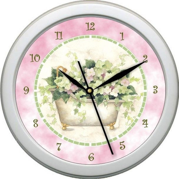 Decorative Bathroom Wall Clocks
 Personalized Tub Time 2 Bathroom Decor Wall Clock Gift