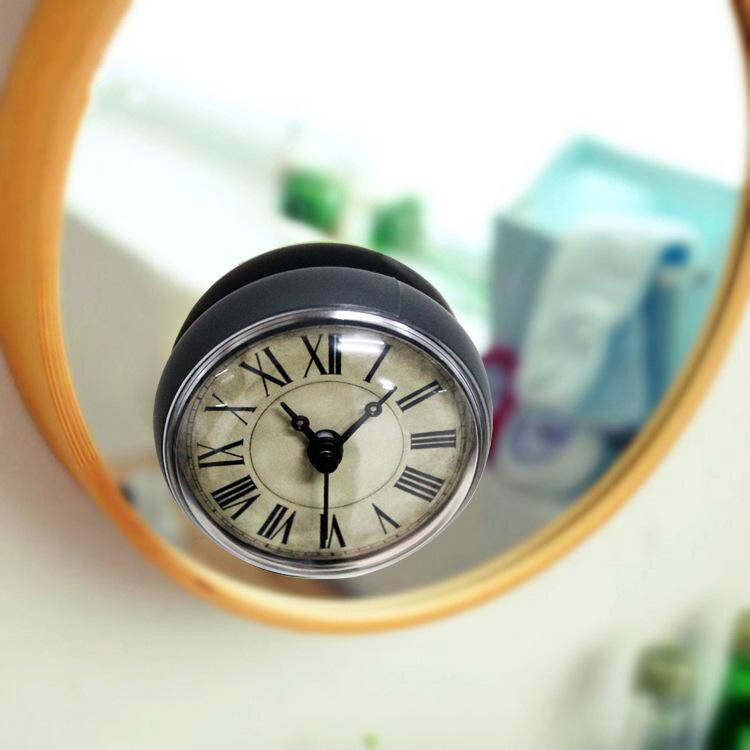 Decorative Bathroom Wall Clocks
 Kitchen Clocks Waterproof Suction Home Decor Supplies Wall