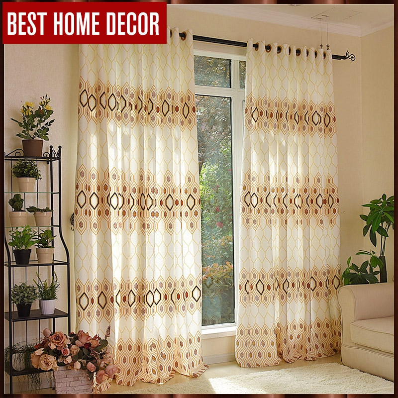 Decorative Curtains For Living Room
 Aliexpress Buy Best home decor finished window