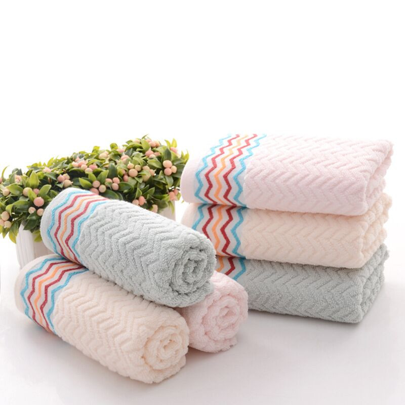 Decorative Hand Towels For Bathroom
 34 76cm Jacquard Cotton Hand Towel Face Solid