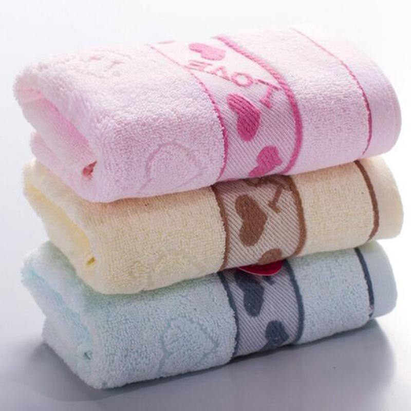 Decorative Hand Towels For Bathroom
 33x74cm Love word Jacquard Pure Cotton Hand Towel