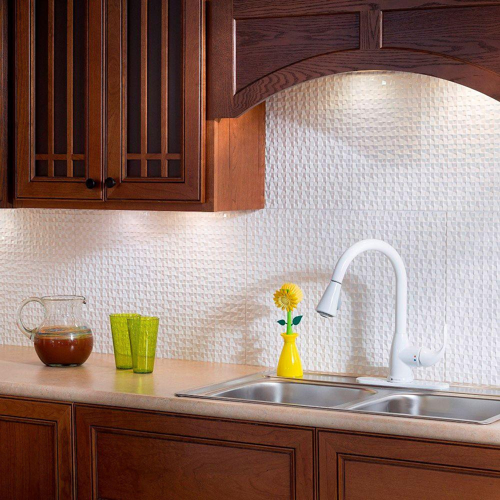 Decorative Tiles For Kitchen
 Fasade 24 in x 18 in Terrain PVC Decorative Tile