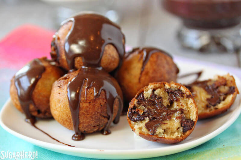 Deep Fried Chocolate Chip Cookies
 Deep Fried Chocolate Chip Cookie Dough SugarHero