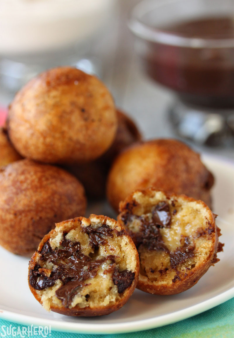 Deep Fried Chocolate Chip Cookies
 Deep Fried Chocolate Chip Cookie Dough SugarHero