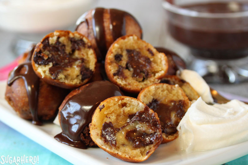 Deep Fried Chocolate Chip Cookies
 Deep Fried Chocolate Chip Cookie Dough SugarHero