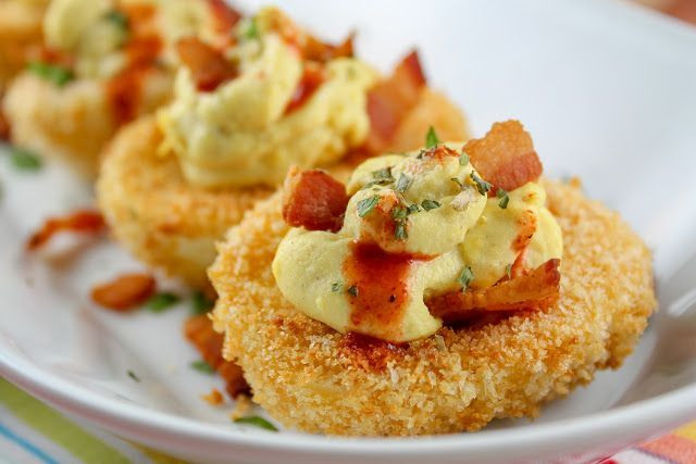 Deep Fried Deviled Eggs With Bacon
 Copycat Old Lady Gang Air Fryer Deep Fried Deviled Eggs