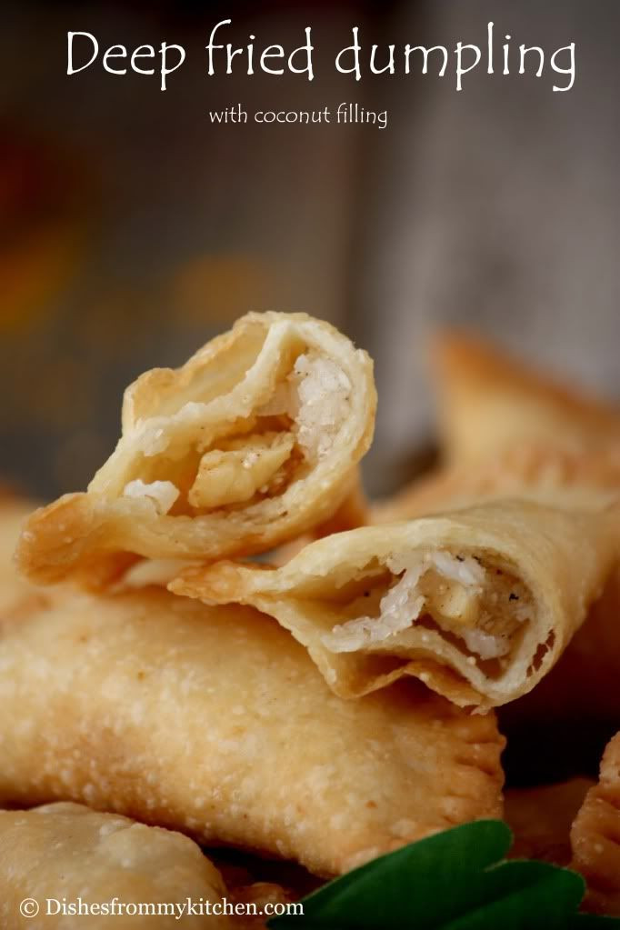 Deep Fried Dumplings
 Dishesfrommykitchen KARJIKAI KAJJIKAI DEEP FRIED