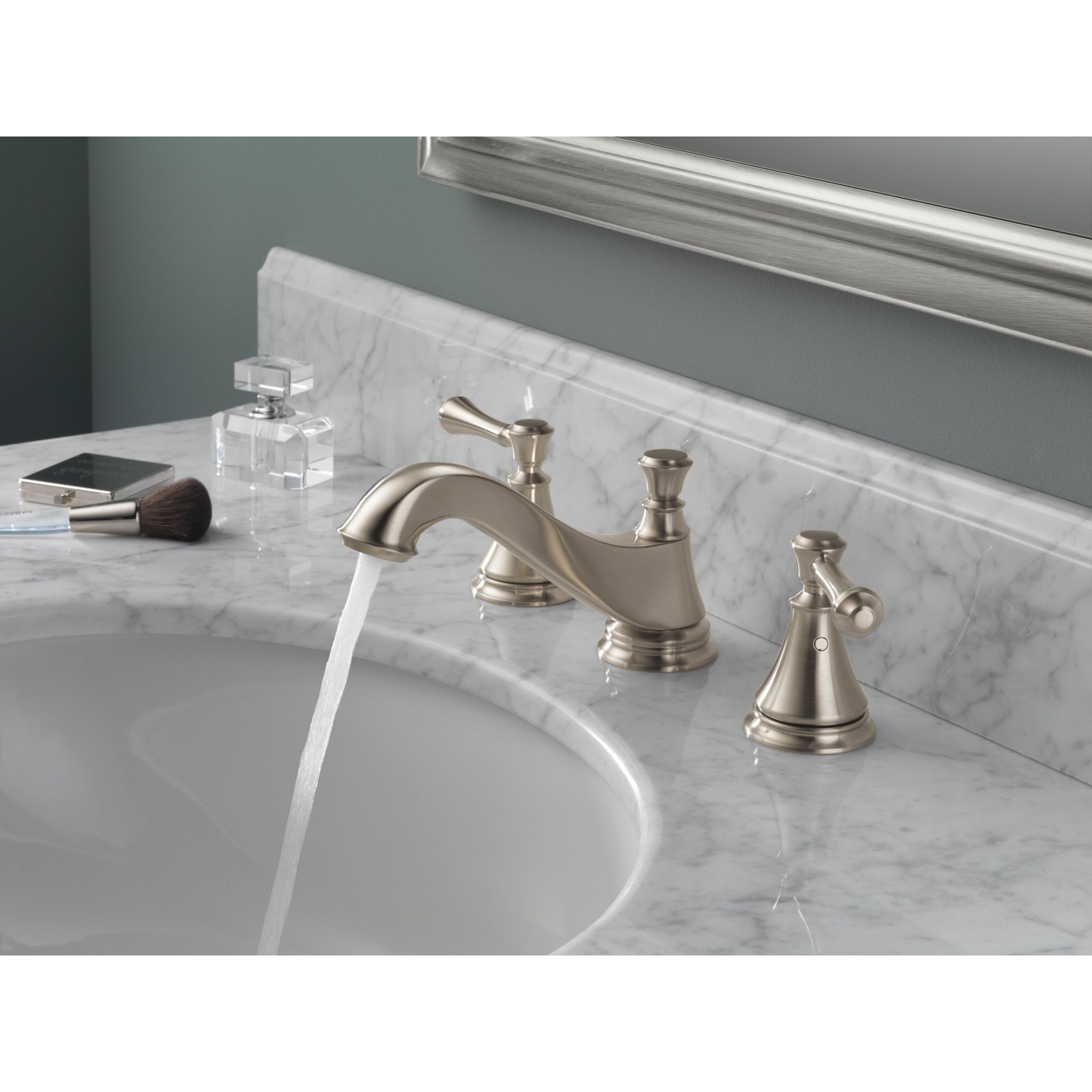 Delta Bathroom Sink Faucet
 Delta Cassidy Double Handle Widespread Bathroom Faucet