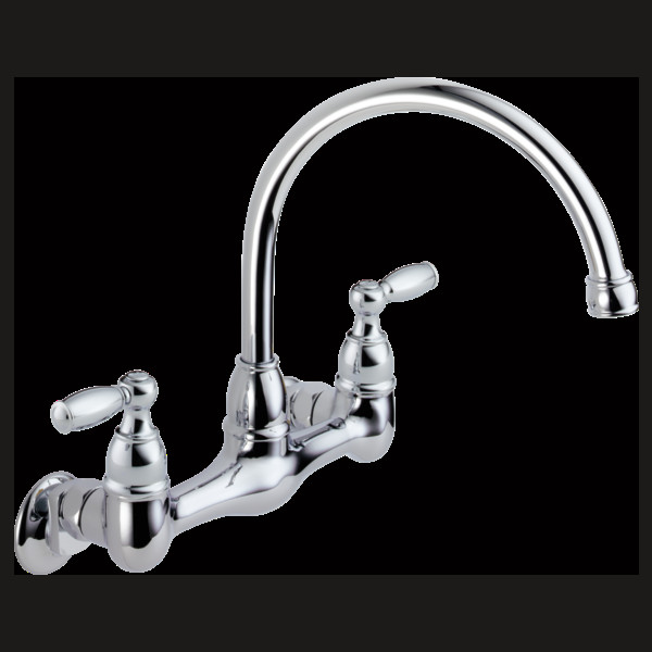 Delta Wall Mount Kitchen Faucets
 Single Handle Wall Mount Kitchen Faucet