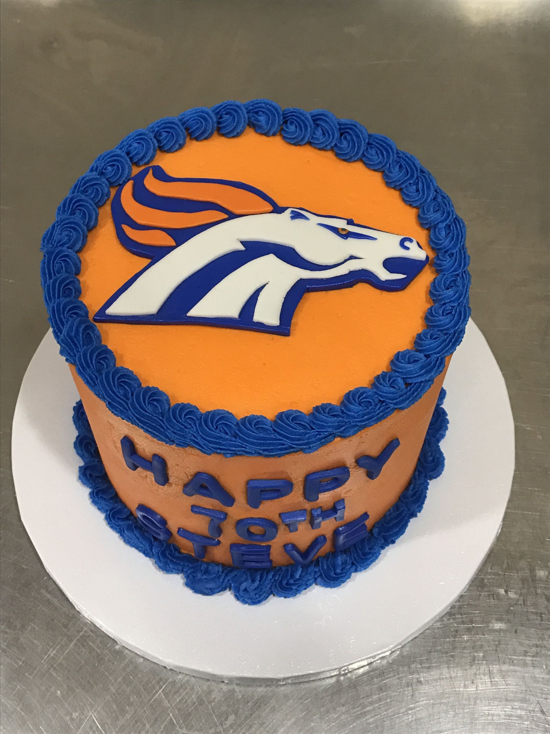 Denver Broncos Birthday Cake
 Denver Broncos cake denverbroncoscale