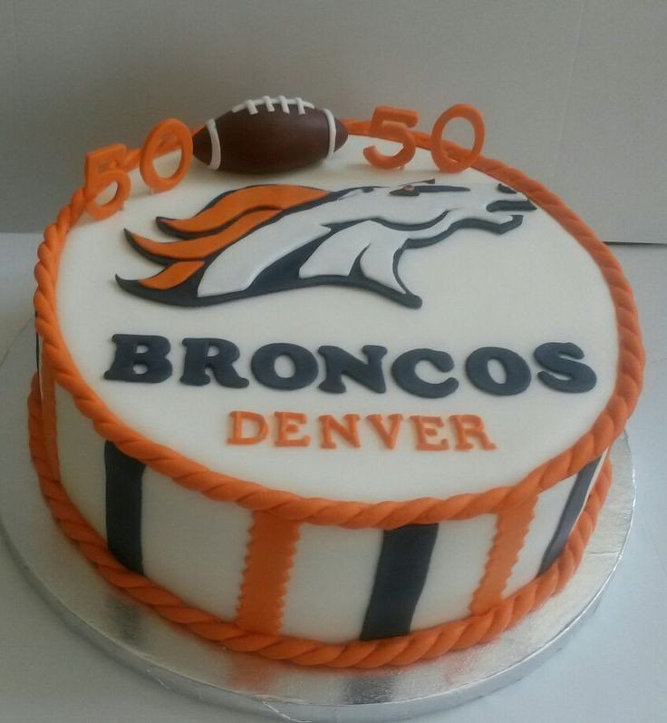 Denver Broncos Birthday Cake
 Denver Broncos 50th birthday cake