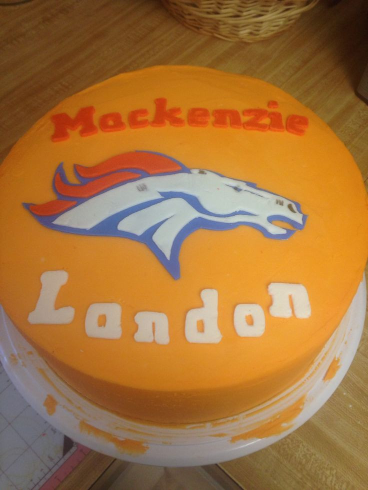 Denver Broncos Birthday Cake
 Denver Broncos birthday cake