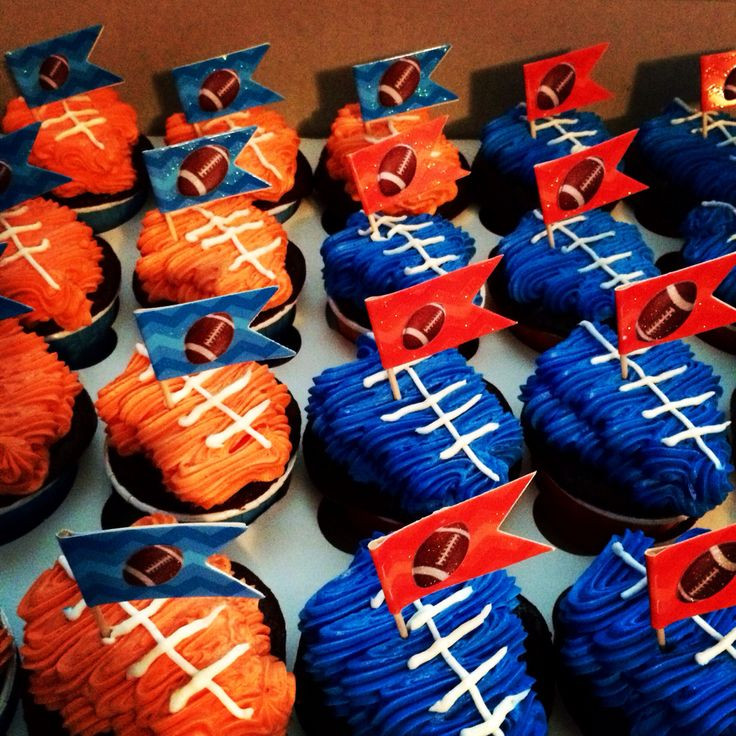 Denver Broncos Birthday Cake
 Denver Broncos themed Happy Birthday Cupcakes
