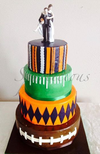 Denver Broncos Birthday Cake
 Denver Broncos wedding cake Football