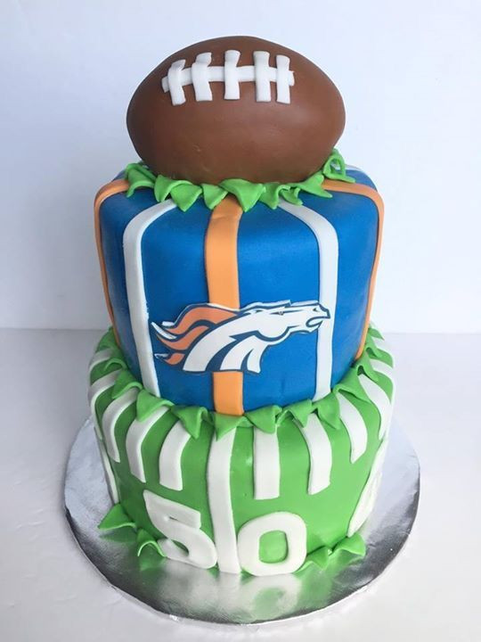 Denver Broncos Birthday Cake
 Denver bronco football cake