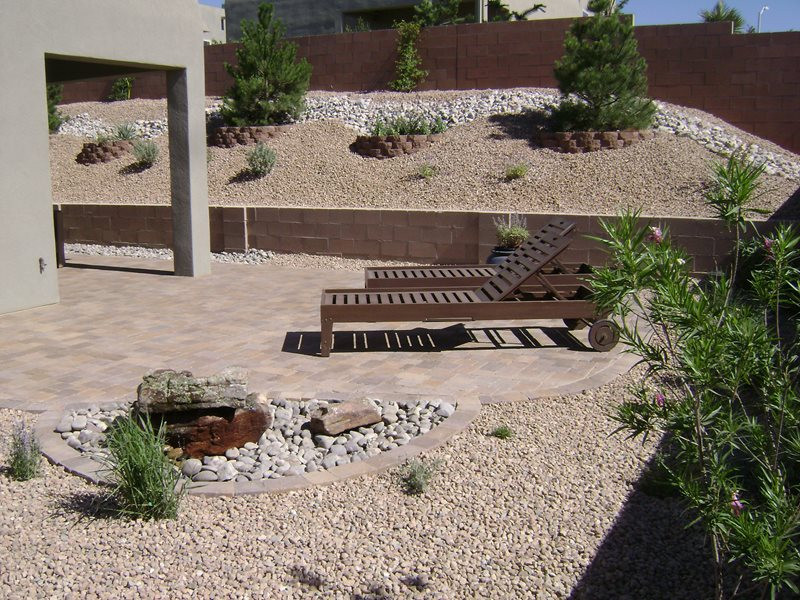 Desert Landscape Backyard
 Lawnless Landscaping Albuquerque NM Gallery