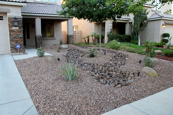 Desert Landscape Front Yards
 Az front yard desert landscape design