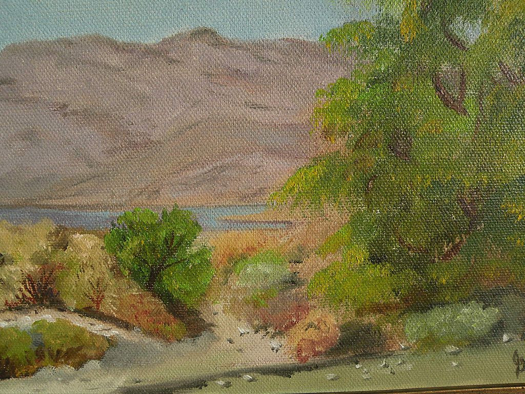 Desert Landscape Paintings
 California plein air art desert landscape painting from