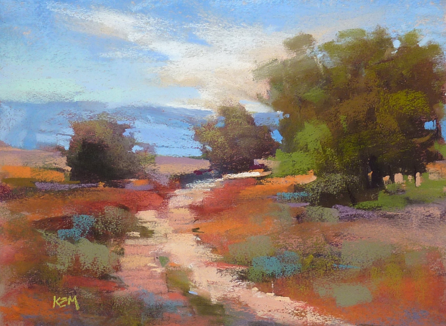 Desert Landscape Paintings
 SOUTHWEST Desert SEDONA Arizona Landscape ART Original Pastel