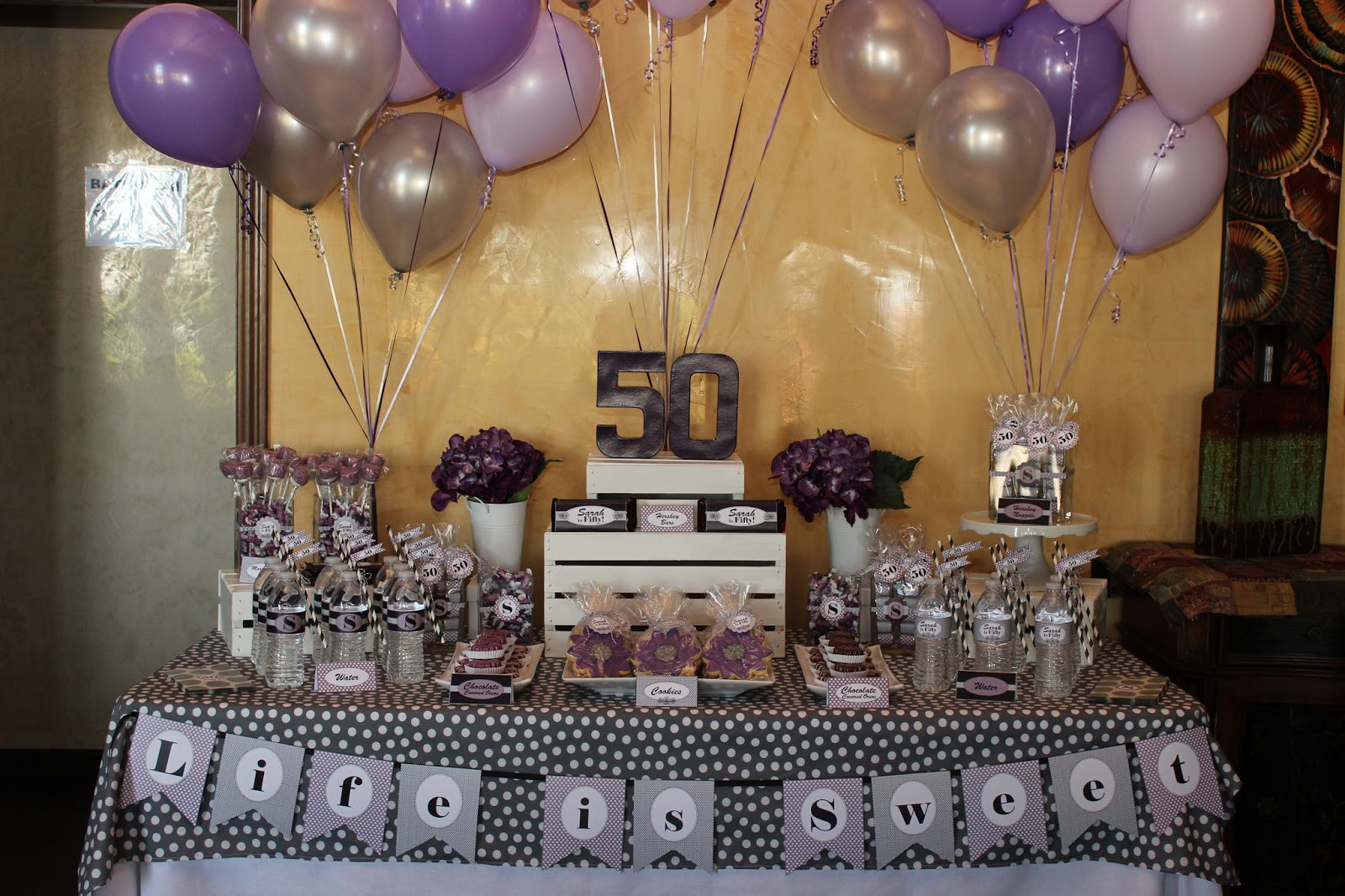 Dessert Table Ideas For 50 Th Birthday
 The Sugar Bee Bungalow Party Bee Sarah s 50th Birthday