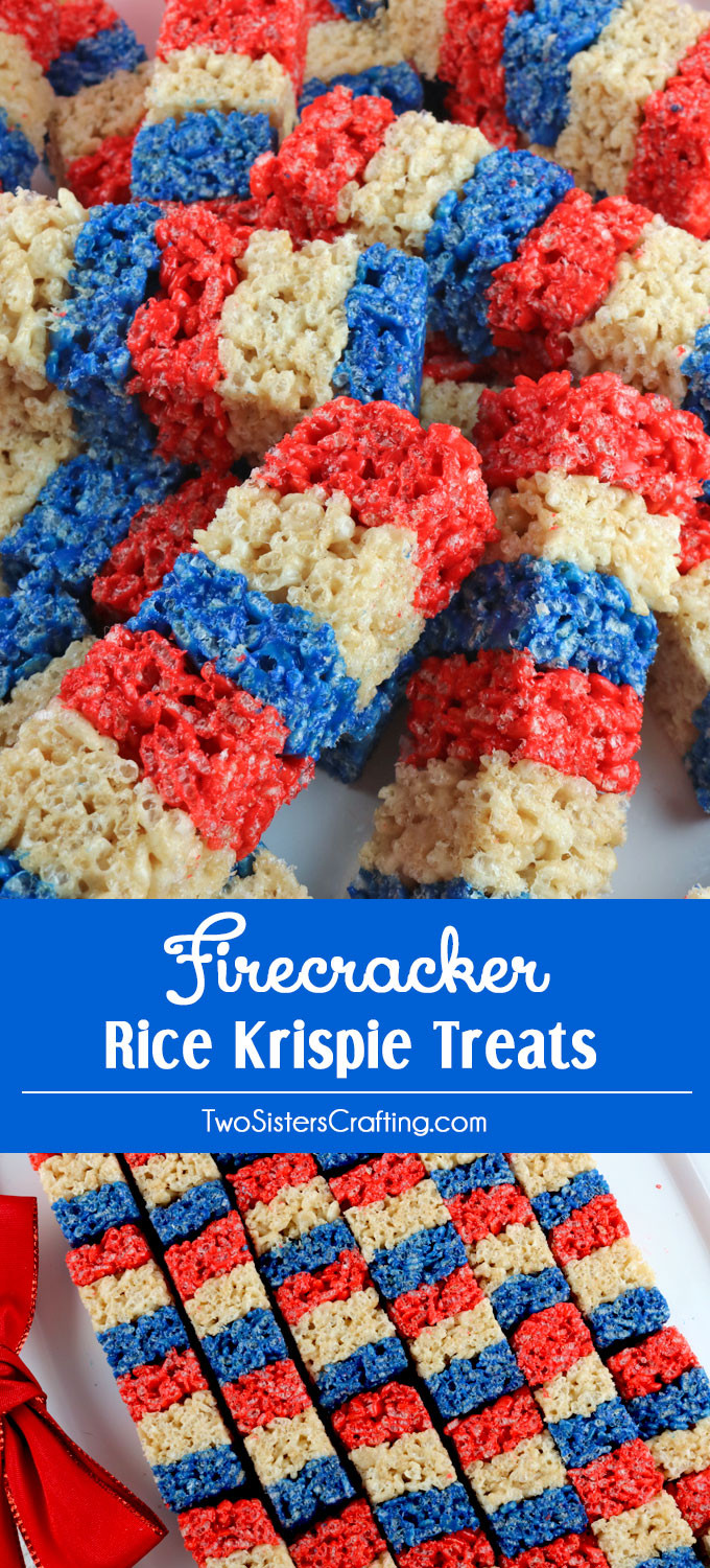 Desserts For 4Th Of July Party
 Firecracker Rice Krispie Treats Two Sisters