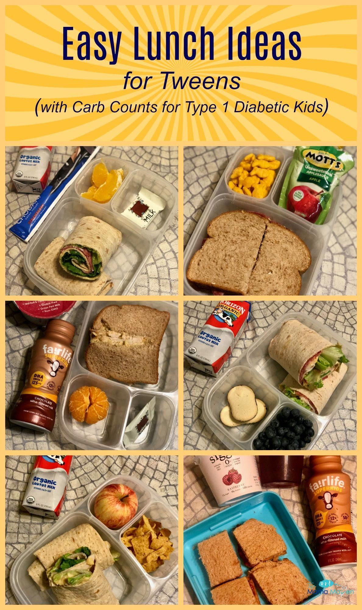 Desserts For Diabetics Type 1
 Easy Lunch Ideas for Tweens with Carb Counts for Type 1