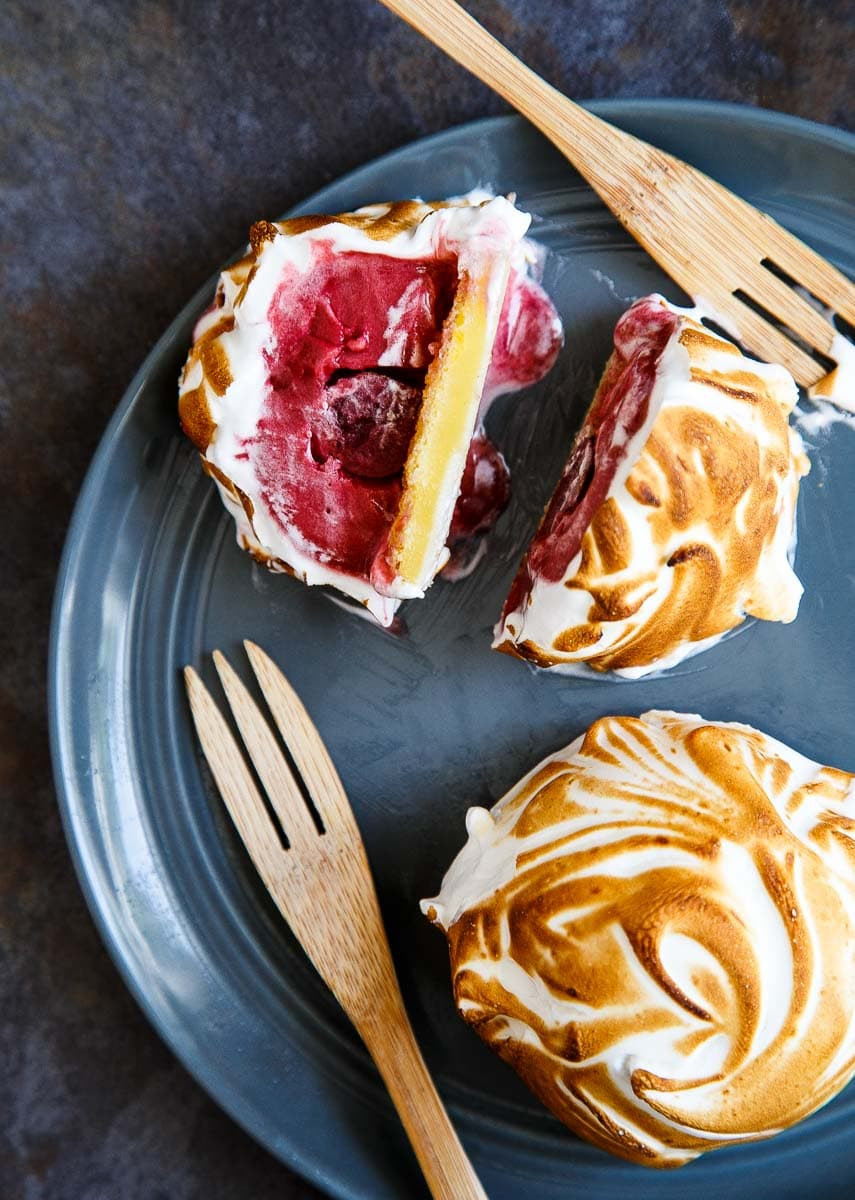 Desserts For Two
 Baked Alaska Recipe mini ones Dessert for Two