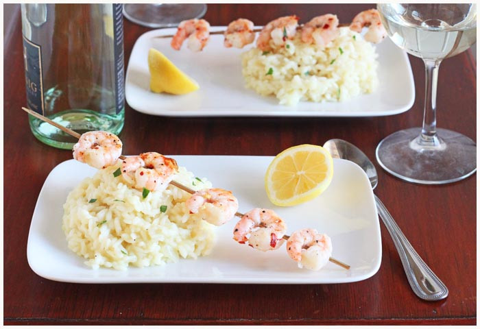Desserts That Go With Seafood
 Shrimp Risotto for two
