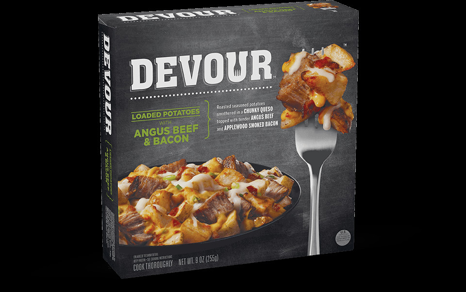 Devour Microwave Dinners
 Loaded Potatoes w Angus Beef and Bacon
