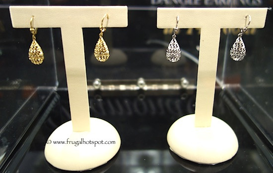 Diamond Earrings Studs Costco
 Costco Sale 14kt Gold Diamond Cut Dangle Earrings $99 99