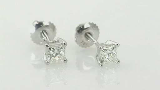 Diamond Earrings Studs Costco
 Diamond Princess Cut Earrings Jewelry Wel e