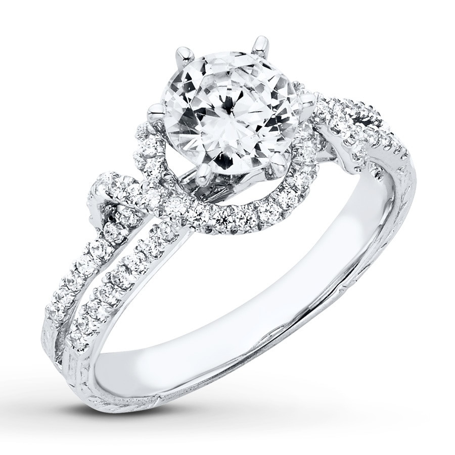 Diamond Engagement Ring
 Diamond Engagement Ring 1 1 3 ct tw Round cut 14K White