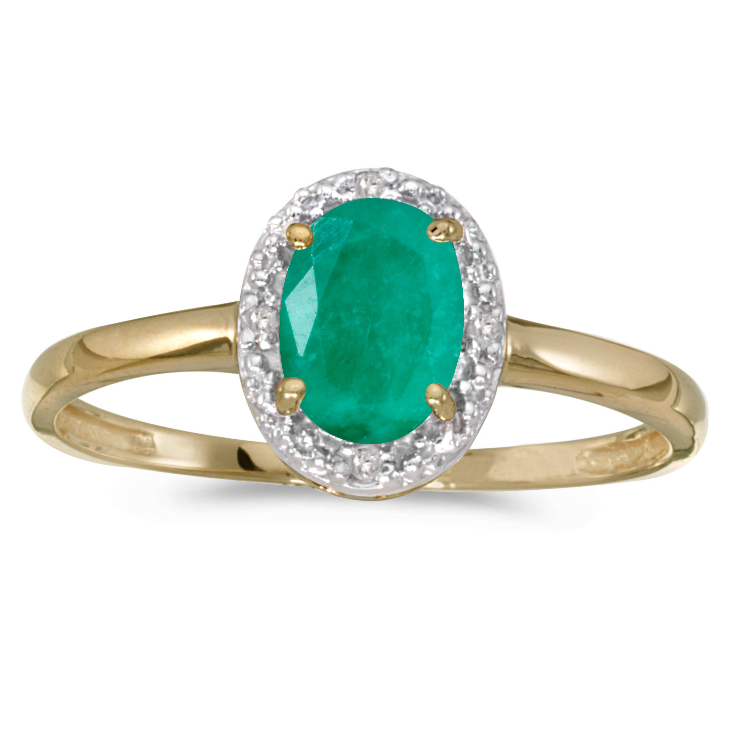 Diamond Rings At Walmart
 10k Yellow Gold Oval Emerald And Diamond Ring Walmart