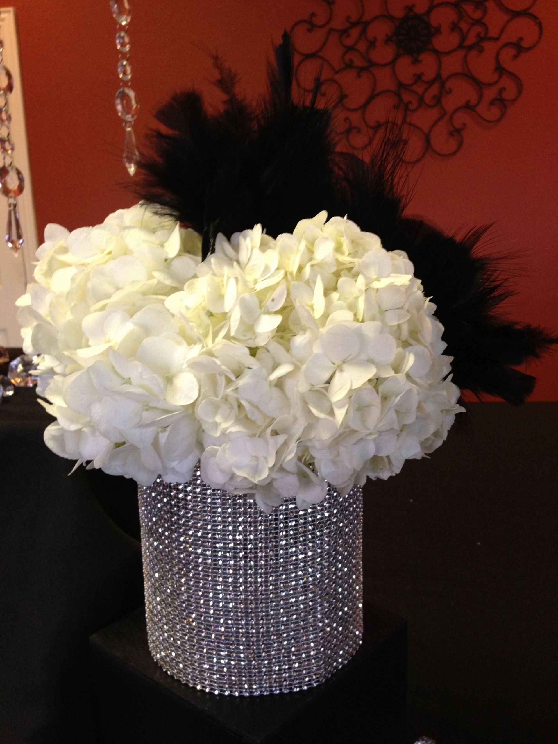 Diamonds And Pearls Wedding Theme
 Diamonds and Pearls Themed Party Black white and silver