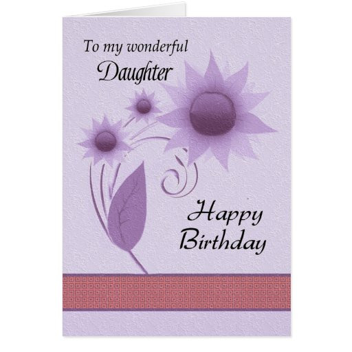 Digital Birthday Cards
 Daughter Happy Birthday Digital Floral Card