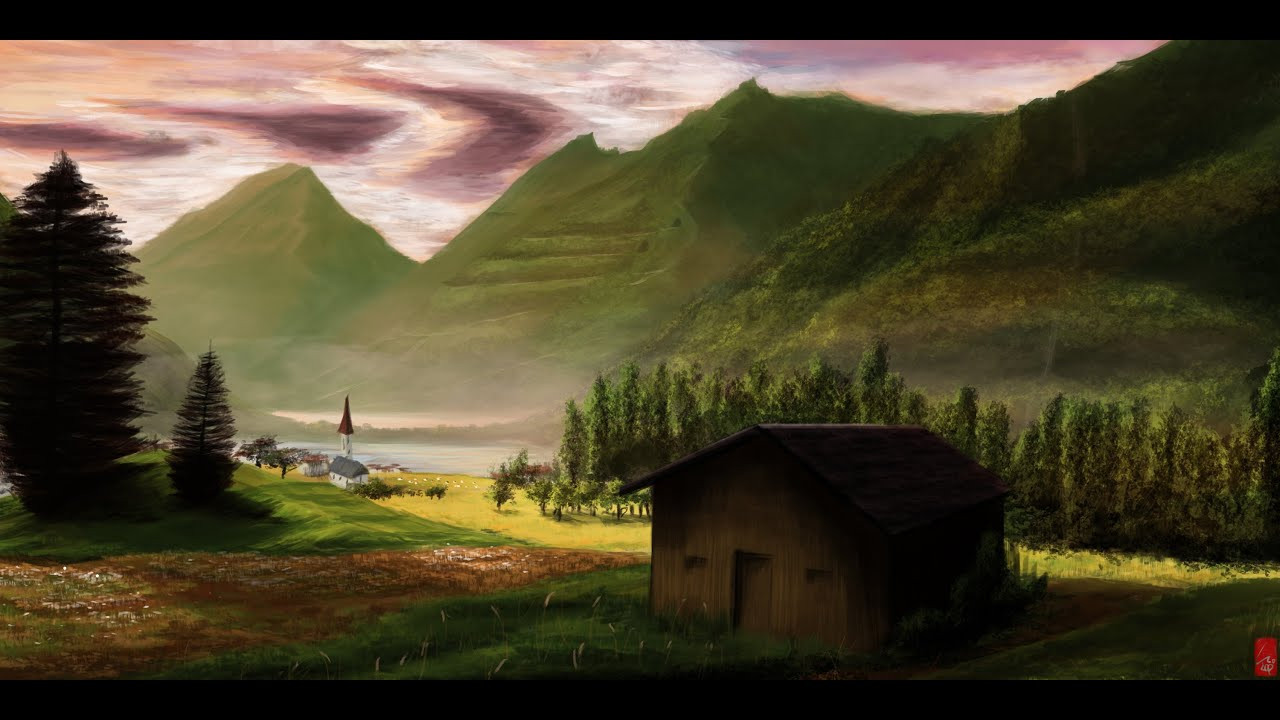 Digital Painting Landscape
 Digital painting about landscape by Cloud double speed