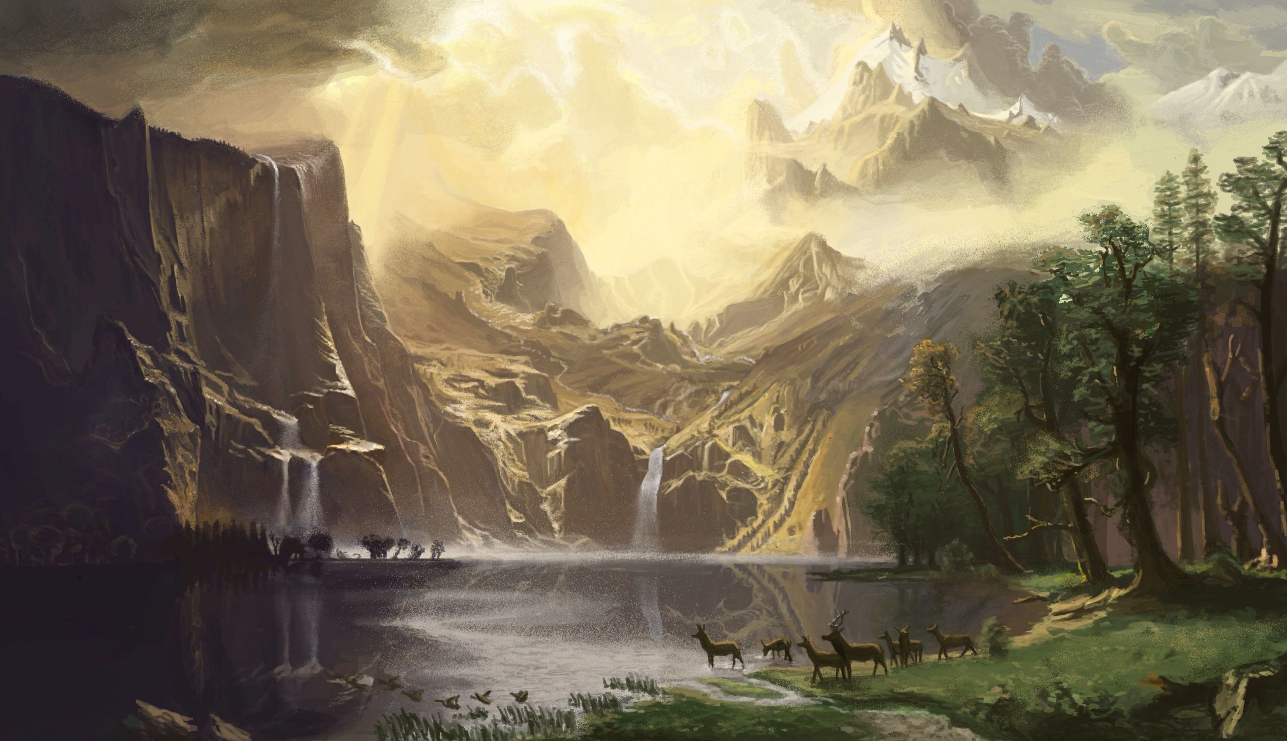 Digital Painting Landscape
 Digital landscape Painting Master Study