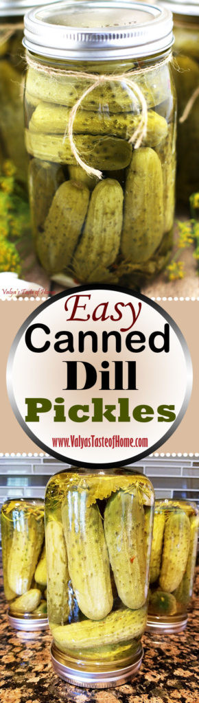 Dill Pickles Recipe For Canning
 Easy Canned Dill Pickles Recipe Valya s Taste of Home