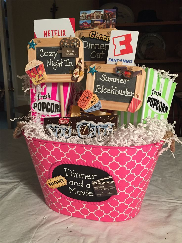 Dinner And A Movie Gift Basket Ideas
 Dinner and a Movie dinner movie