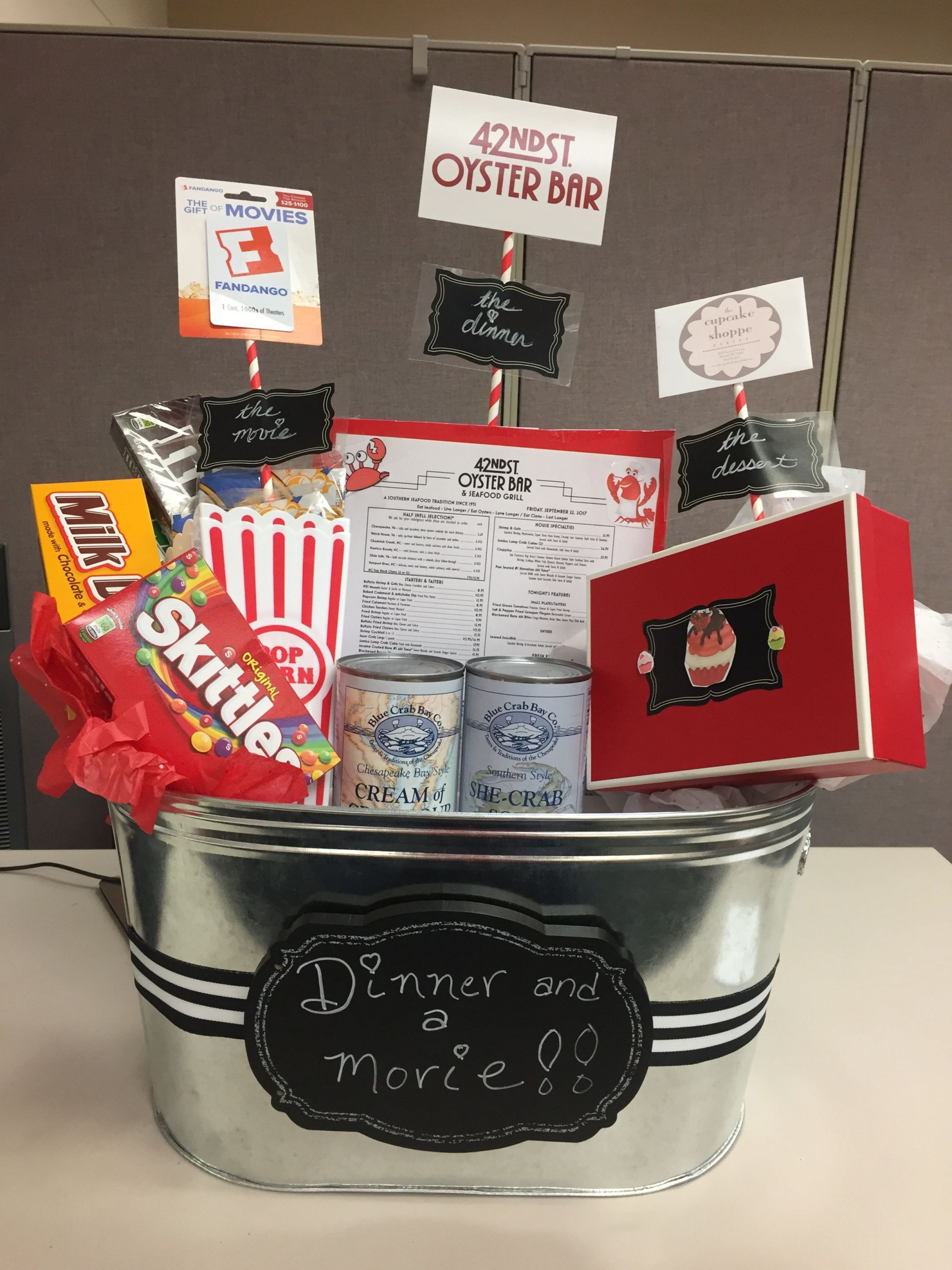 Dinner And A Movie Gift Basket Ideas
 Silent Auction Dinner and a Movie Basket