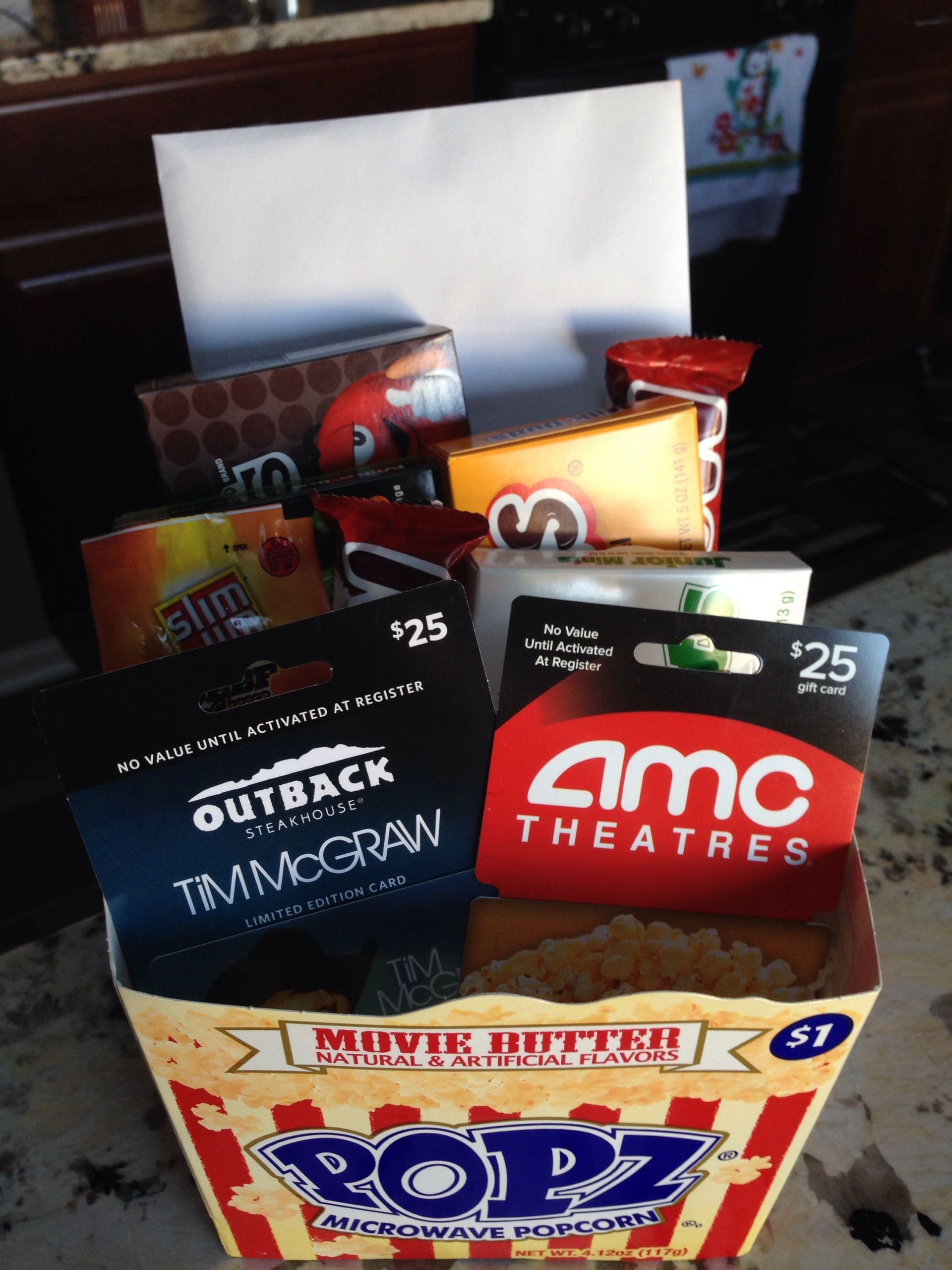 Dinner And A Movie Gift Basket Ideas
 The perfect t for your movie lover "Dinner and a Movie