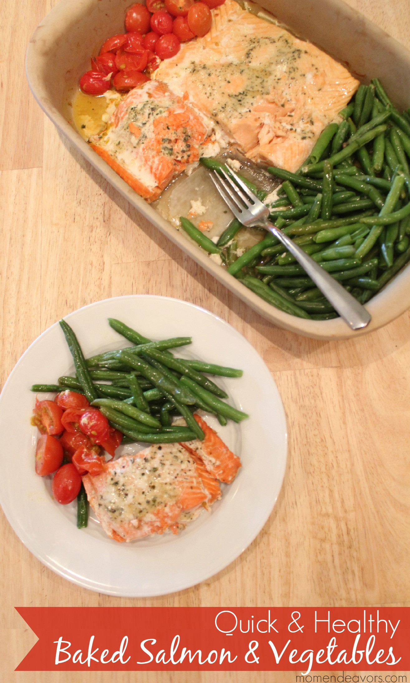 Dinner Ideas For One
 Quick & Healthy Recipe e Pan Baked Salmon & Ve ables