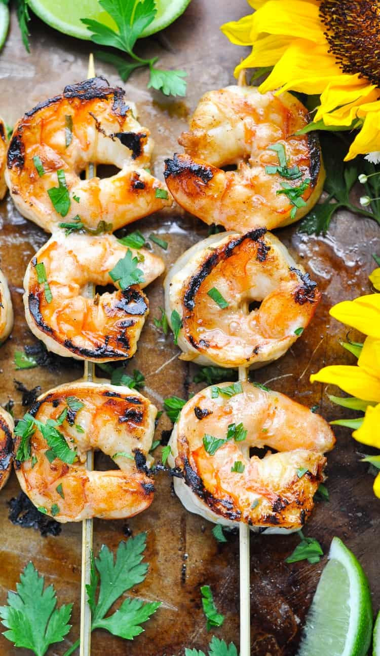 Dinner On The Grill
 Marinated Grilled Shrimp and Your Feel Good Foods The