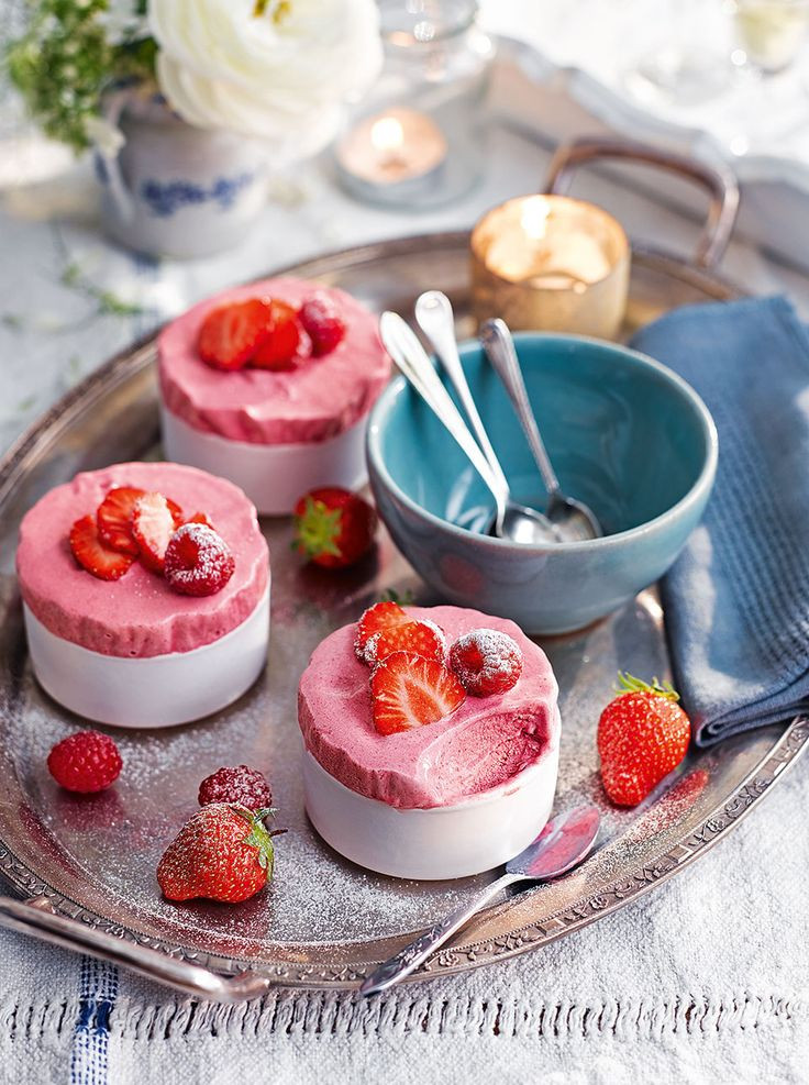 Dinner Party Desserts Ideas
 Iced red berry soufflés Recipe