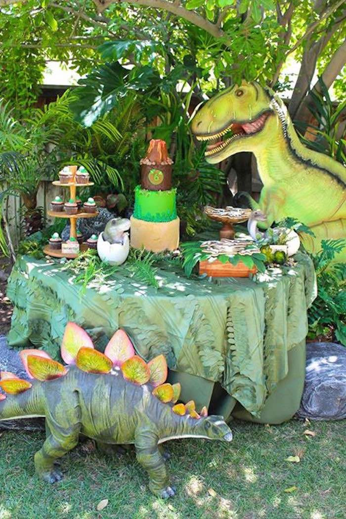 Dinosaur Birthday Party Decorations
 Kara s Party Ideas Dinosaur Birthday Party via Kara’s