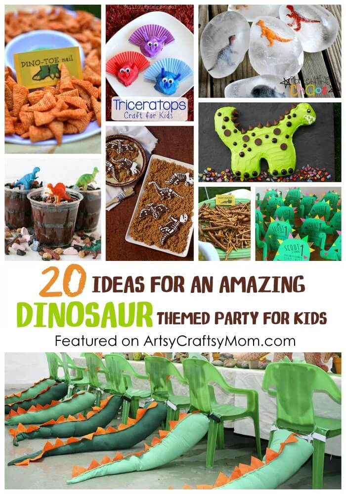 Dinosaur Themed Birthday Party
 20 Ideas For An Amazing Dinosaur Themed Party for kids